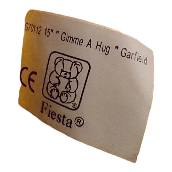 Garfield Cat Plush Stuffed Animal Gimme a Hug G70112 Approximately 15" Fiesta - Picture 9 of 12